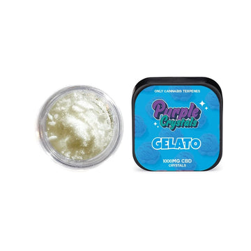 Cristais roxos da Purple Dank 1000mg CBD Cristais - Gelato (COMPRE 1 E GANHE 1 GRÁTIS)