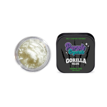 Cristais roxos da Purple Dank 1000mg CBD Crystals - Gorilla Glue (COMPRE 1 E GANHE 1 GRÁTIS)