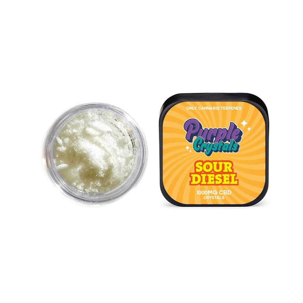 Cristales morados de Purple Dank, cristales de CBD de 1000 mg, Sour Diesel (COMPRE 1 Y LLEVE 1 GRATIS)