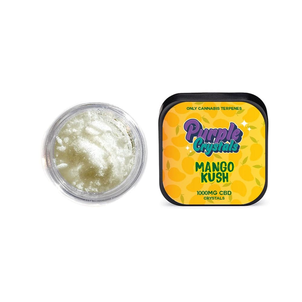 Cristales morados de Purple Dank Cristales de CBD de 1000 mg - Mango Kush (COMPRE 1 Y LLEVE 1 GRATIS)