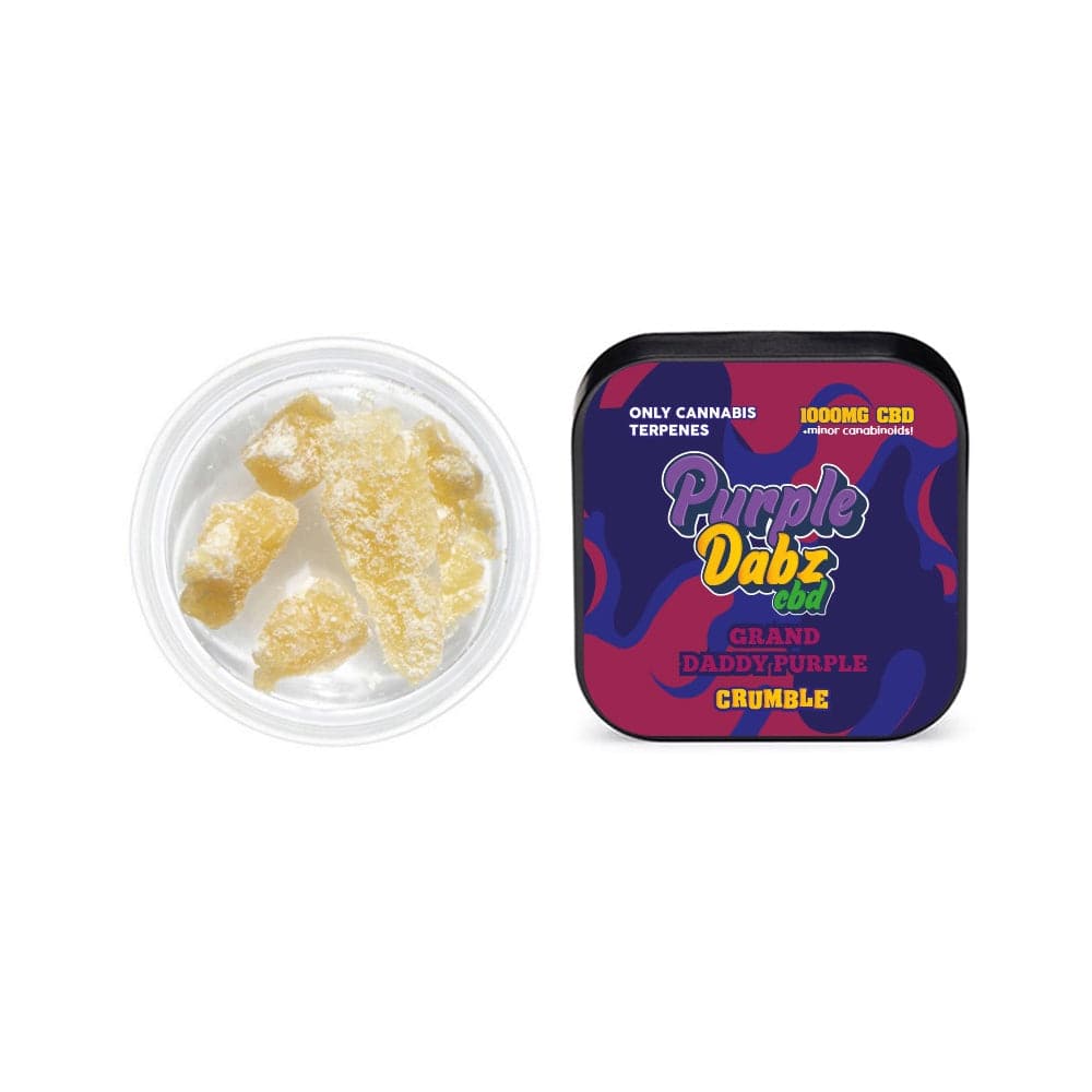 Crumble de CBD de 1000 mg de Purple Dabz de Purple Dank - Grand Daddy Purple (COMPRE 1 Y OBTENGA 1 GRATIS)