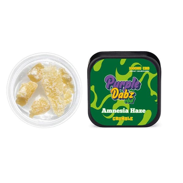 Crumble de CBD de 1000 mg de Purple Dabz de Purple Dank - Amnesia Haze (COMPRE 1 Y OBTENGA 1 GRATIS)