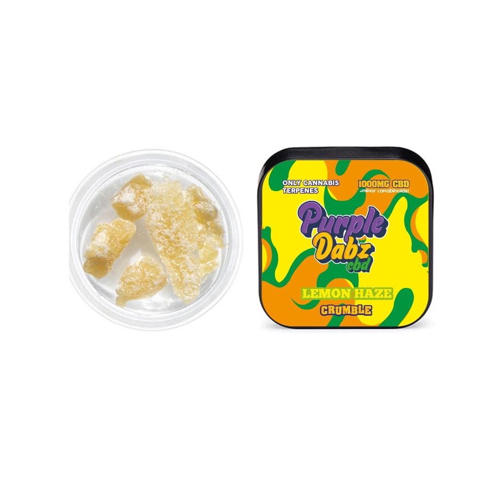Crumble de CBD de 1000 mg de Purple Dabz de Purple Dank - Lemon Haze (COMPRE 1 Y OBTENGA 1 GRATIS)