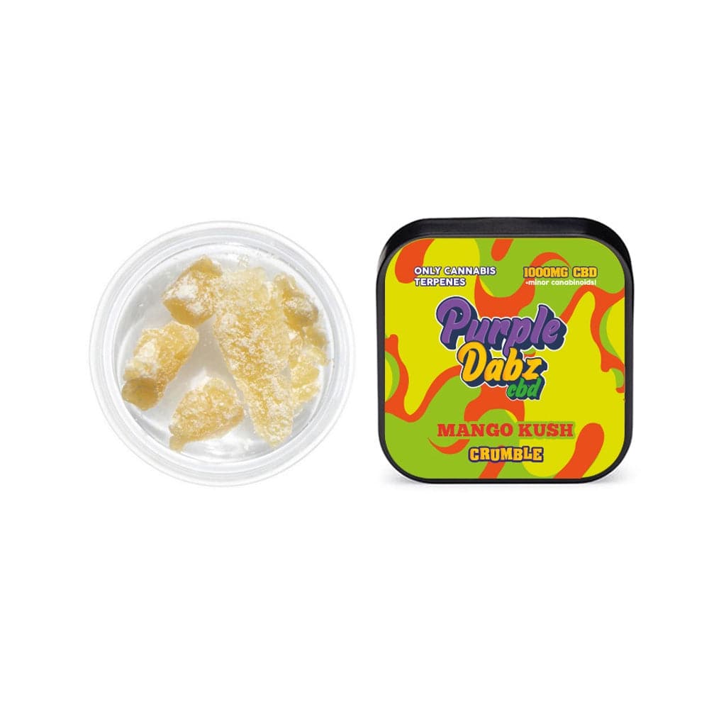 Crumble de CBD de 1000 mg de Purple Dabz de Purple Dank - Mango Kush (COMPRE 1 Y OBTENGA 1 GRATIS)