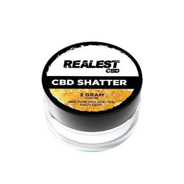 Realest CBD 3000mg CBD Shatter (COMPRE 1 E GANHE 1 GRÁTIS)