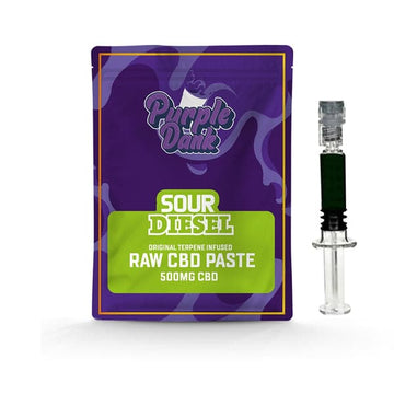 Purple Dank 1000mg CBD Raw Paste com Terpenos Naturais - Sour Diesel (COMPRE 1 E GANHE 1 GRÁTIS)