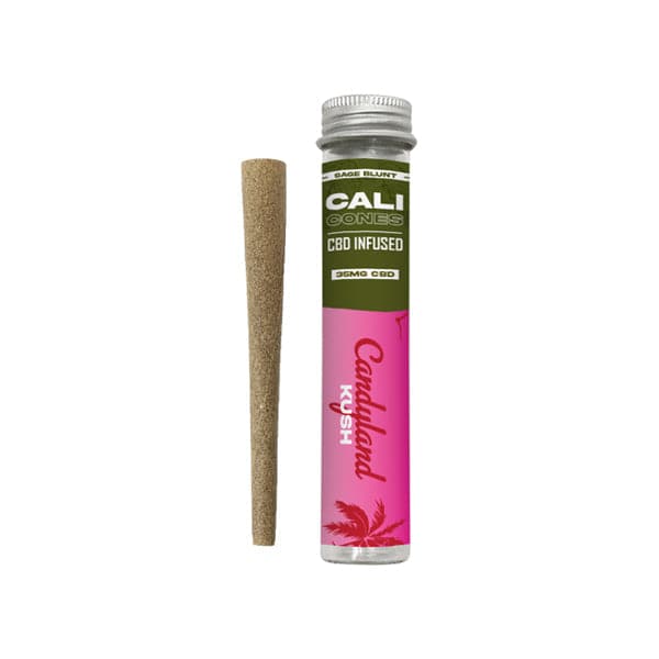 CALI CONES Cono de CBD de espectro completo con infusión de salvia de 30 mg - Candyland Kush