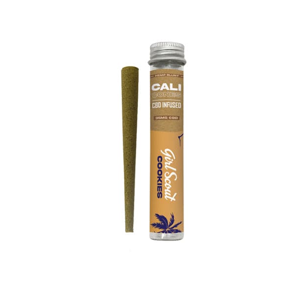 CALI CONES Cono de cáñamo con infusión de CBD de espectro completo de 30 mg - Girl Scout Cookies
