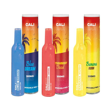 CALI BAR Original 300 mg de CBD de espectro completo desechable para vapear - Sabor a terpenos