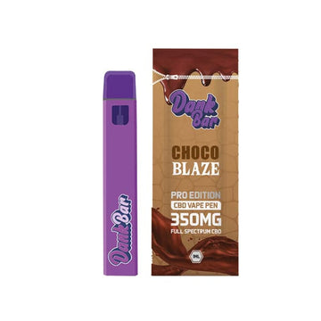 Dank Bar Pro Edition 350mg Full Spectrum CBD Vape Descartável da Purple Dank - 12 sabores