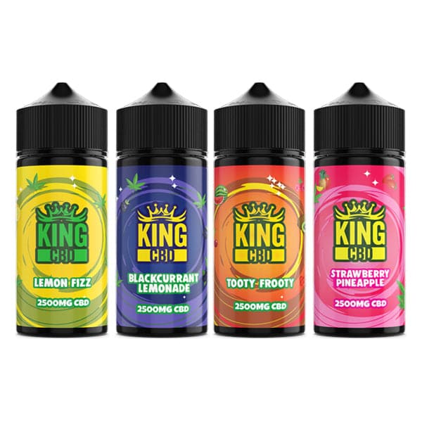 King CBD 2500mg CBD E-líquido 120ml (COMPRE 1 E GANHE 1 GRÁTIS)