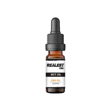 Realest CBD 1200mg CBG MCT Oil - 10ml (COMPRE 1 E GANHE 1 GRÁTIS)