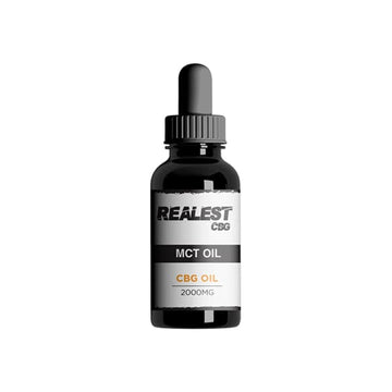 Aceite CBD 2000 mg CBG MCT Realest - 30 ml (COMPRE 1 Y OBTENGA 1 GRATIS)