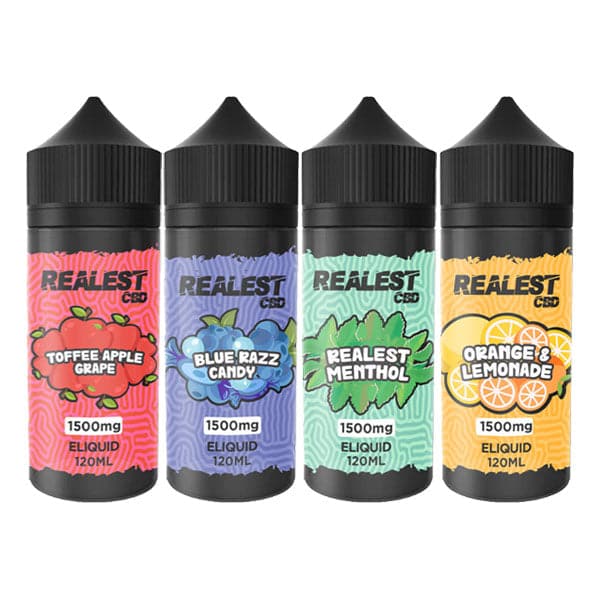 Realest CBD 1500mg Broad Spectrum CBD E-Liquid 120ml (COMPRE 1 E GANHE 1 GRÁTIS)