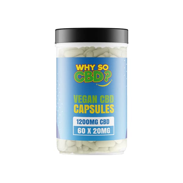 ¿Por qué tanto CBD? Cápsulas veganas de CBD de 1200 mg - 60 cápsulas