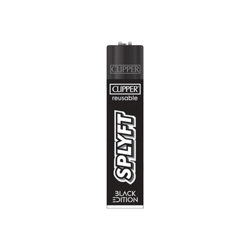 1x Encendedor recargable clásico grande Clipper SPLYFT negro