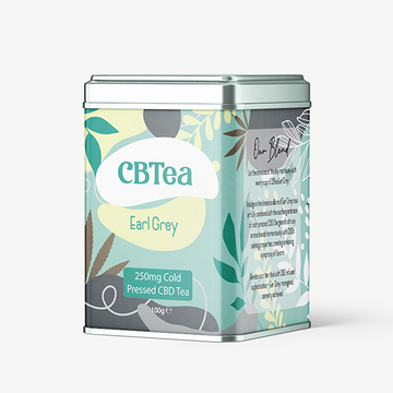 CBTea 250mg Chá Earl Grey CBD Full Spectrum Prensado a Frio - 100g