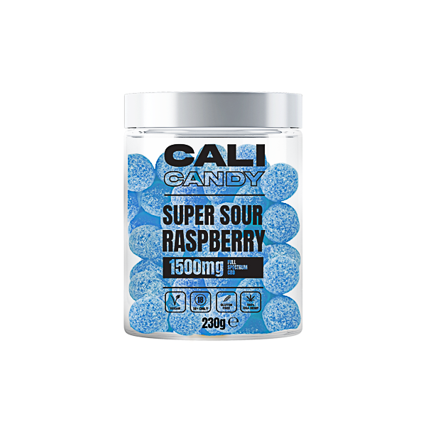 Caramelos veganos con CBD de espectro completo CALI CANDY MAX 1500 mg - 10 sabores