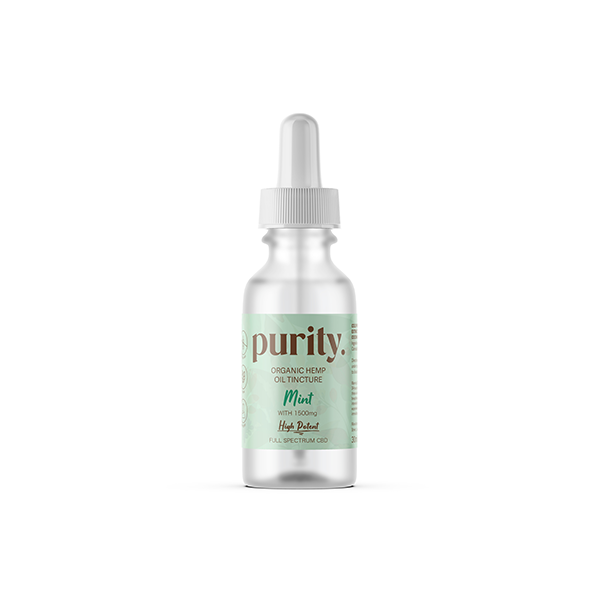 Pureza 1500mg Full-Spectrum Óleo de Cânhamo CBD de Alta Potência 30ml