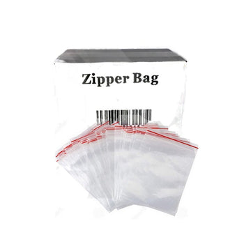 5 x Sacolas transparentes de 30 mm x 40 mm com zíper da marca