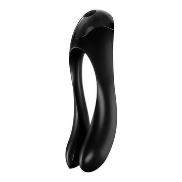 Vibrador de dedos Satisfyer Candy Cane, color negro