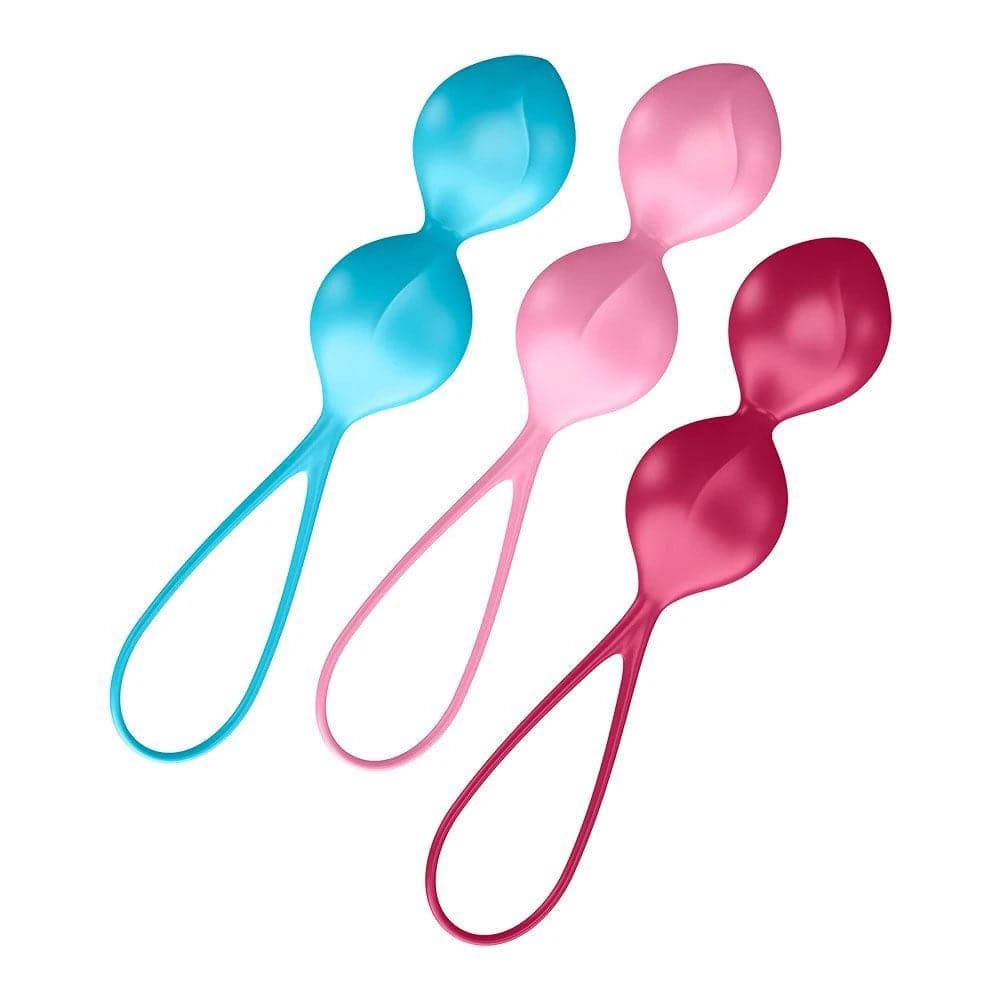 Satisfyer Set de 3 bolas orgásmicas de entrenamiento doble con peso