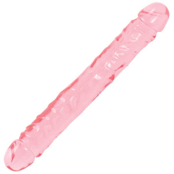 Crystal Jellies 12 polegadas duplo Dong rosa