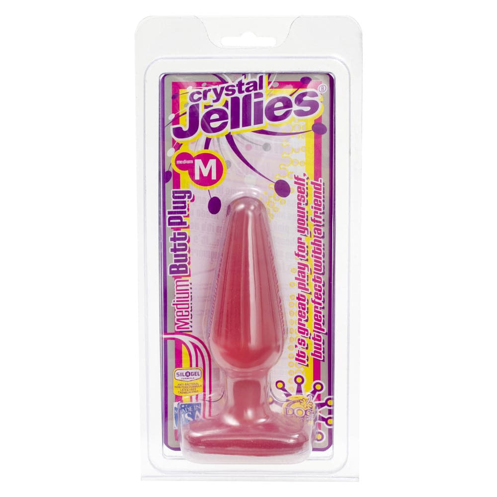 Crystal Jellies Plug Anal Médio Rosa