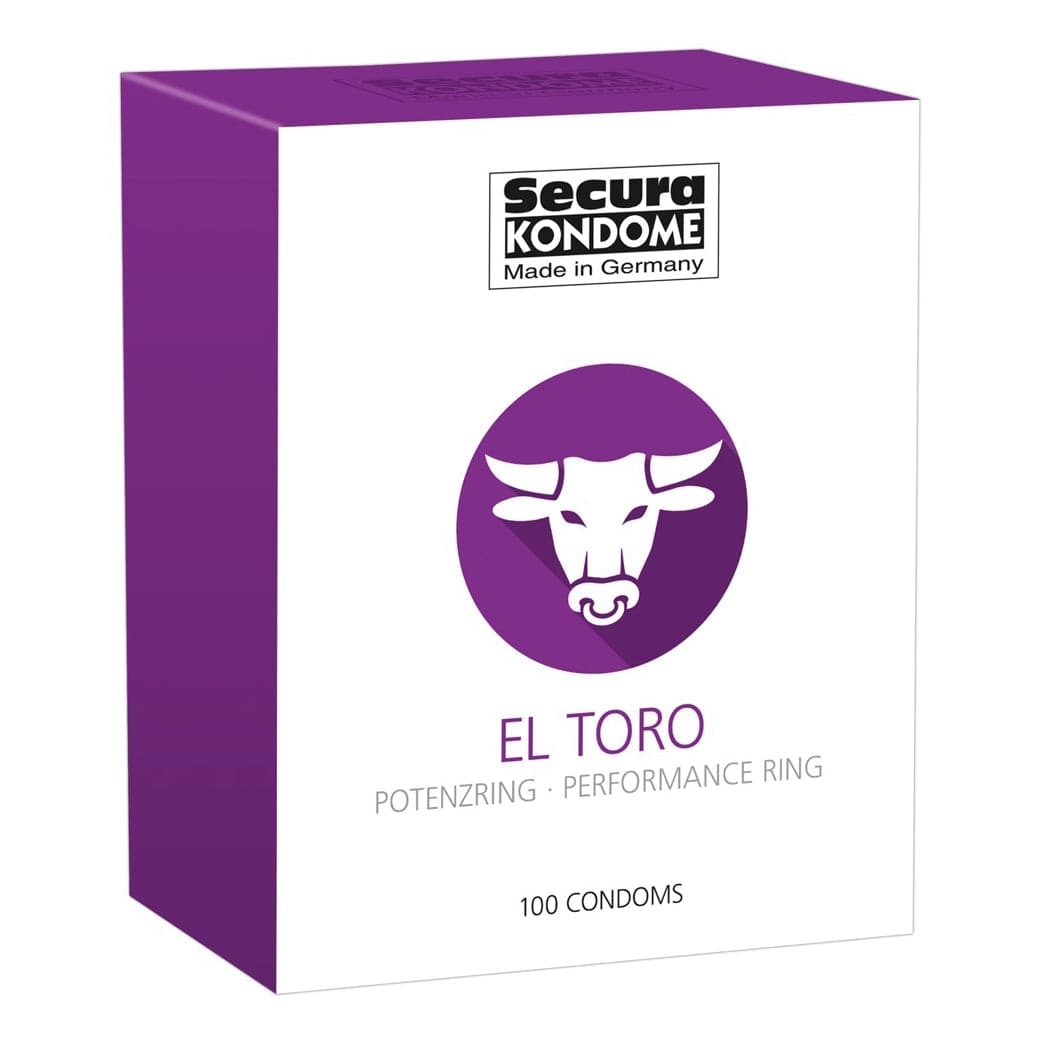 Anillo de rendimiento Secura Kondome El Toro x100 condones