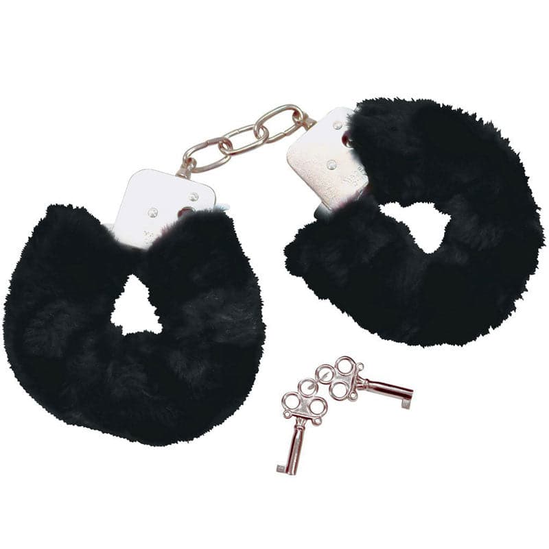 Esposas de peluche negras de Bad Kitty