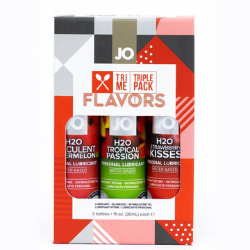 Set de regalo con triple pack de varios sabores Tri Me de System JO, 30 ml