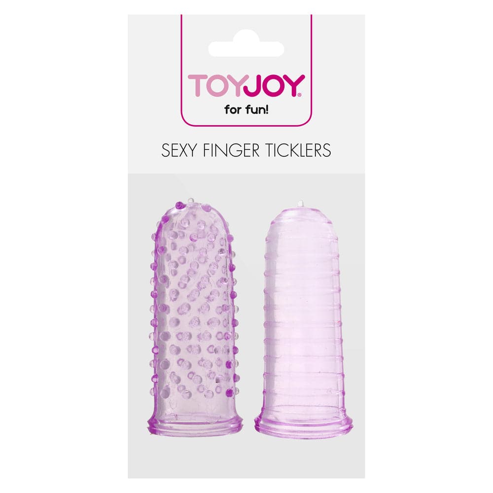 Cosquilleadores de dedos sexys de ToyJoy en color morado