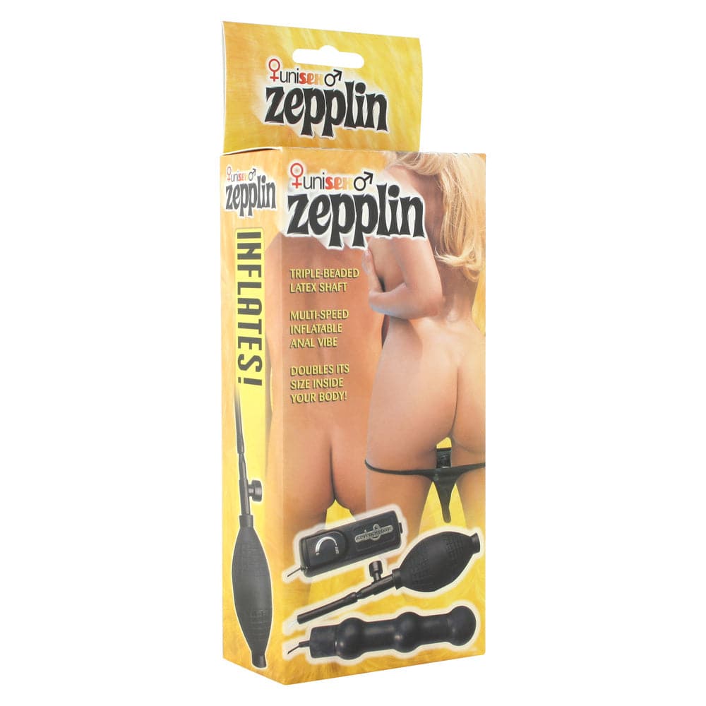 Varita anal vibratoria inflable unisex Zepplin negra