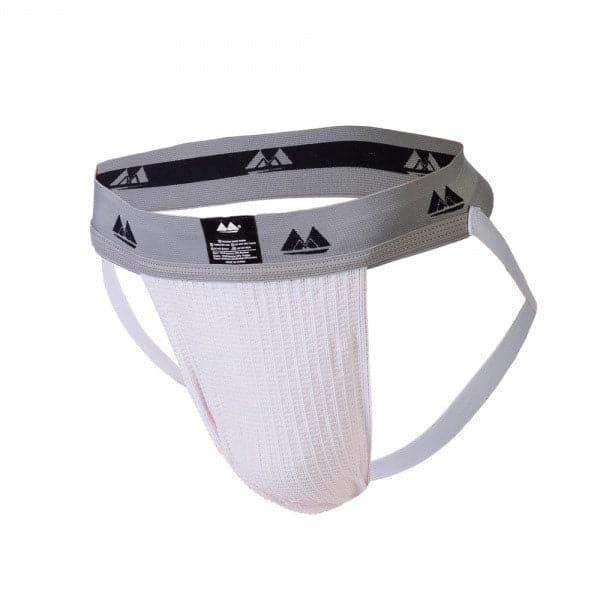 Jockstrap Branco com Faixa de 2 Polegadas Tamanho: X-Large