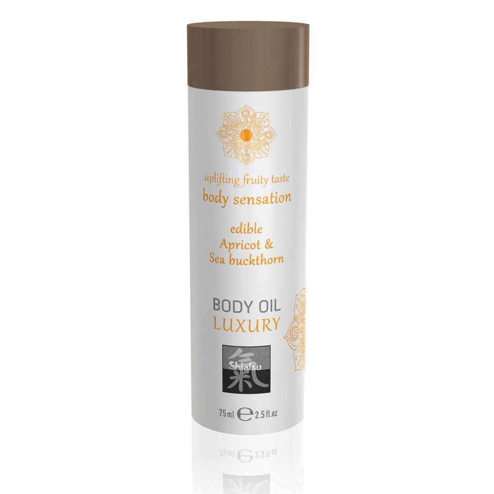 Aceite corporal de lujo Shiatsu de albaricoque y espino amarillo comestible, 75 ml