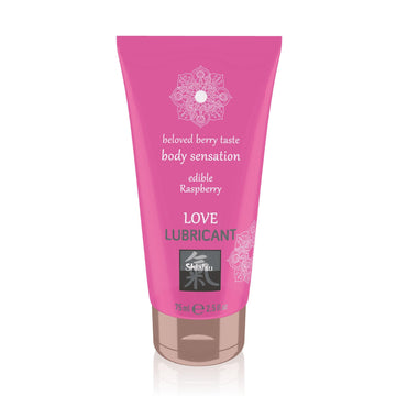 Shiatsu Love Lubricant Edible Raspberry 75ml