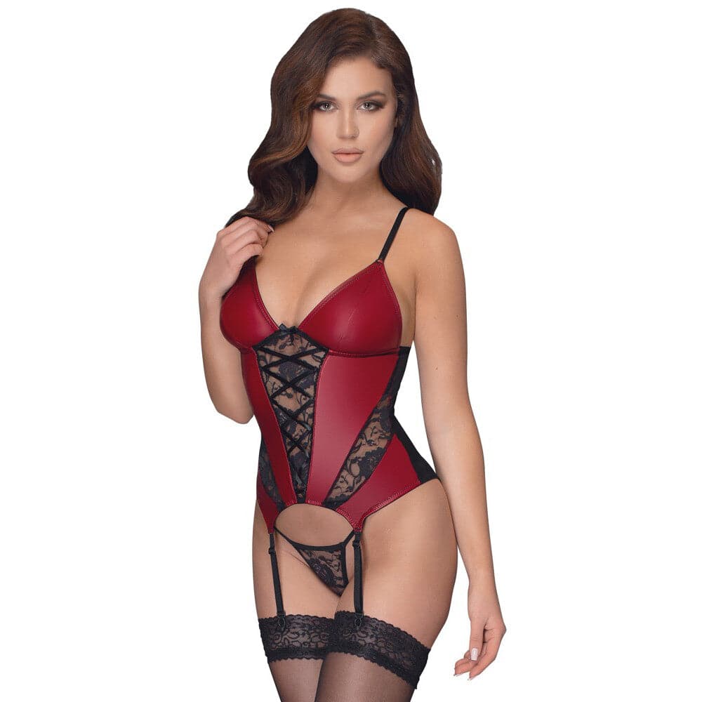 Basque Cottelli e Tanga Com Renda Tamanho: X Grande