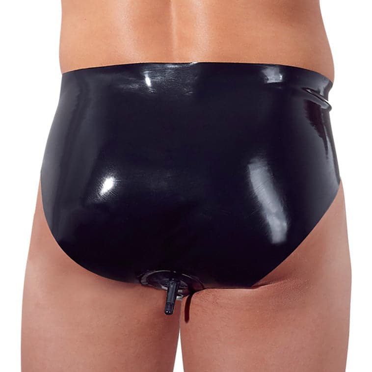 Cuecas LateX com Plug Anal Tamanho: Grande