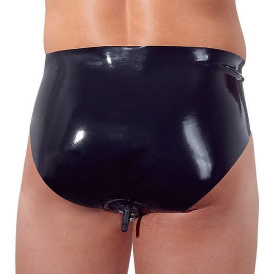 LateX Briefs with Anal Plug Size: X Large