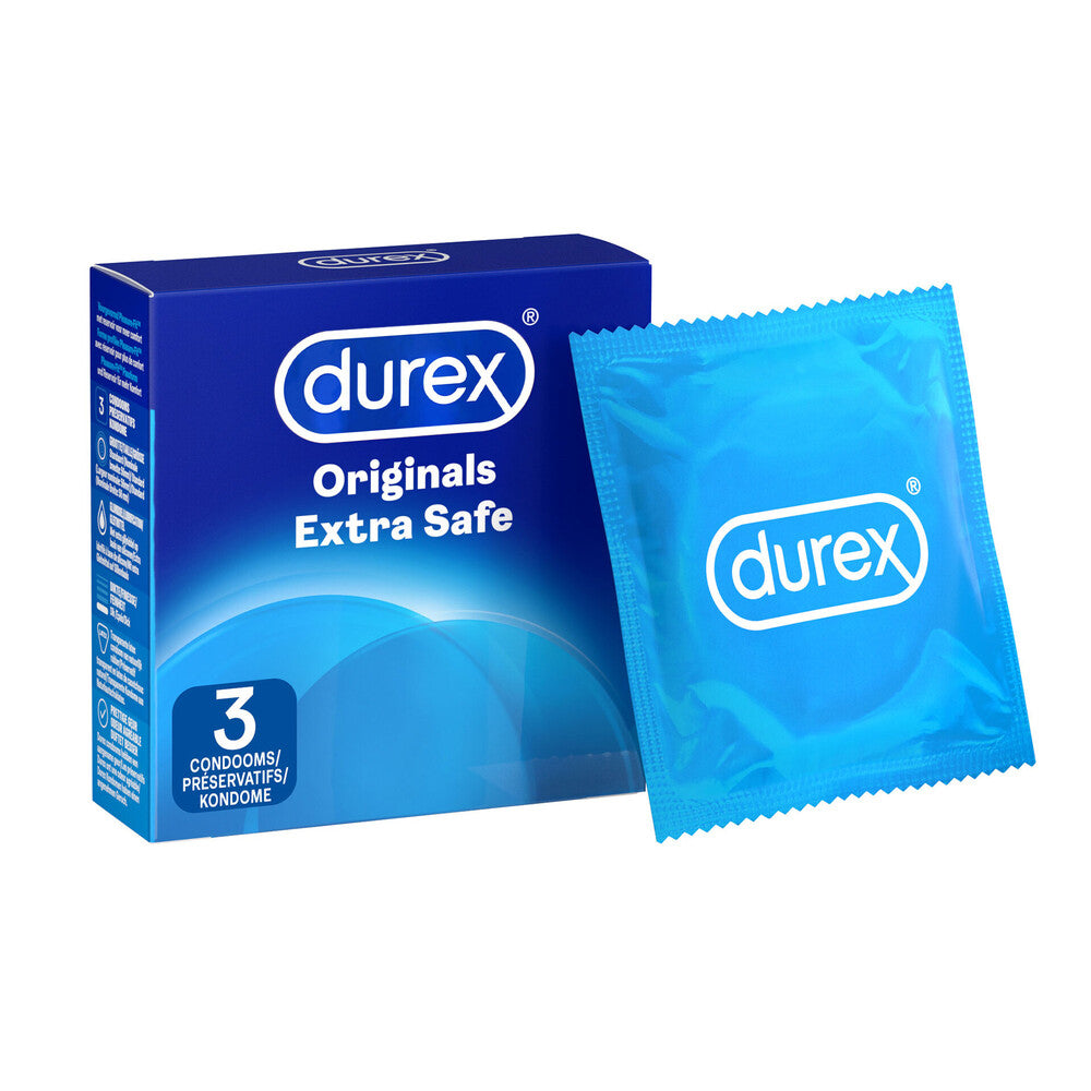 Durex Extra Safe Regular Fit Preservativos Pacote com 3