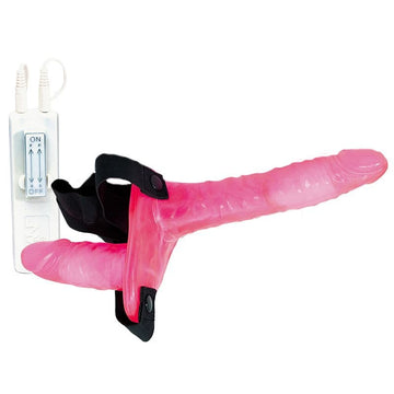 Joyride Pink Duo Duplo Pênis Vibratório Dildo Strap On