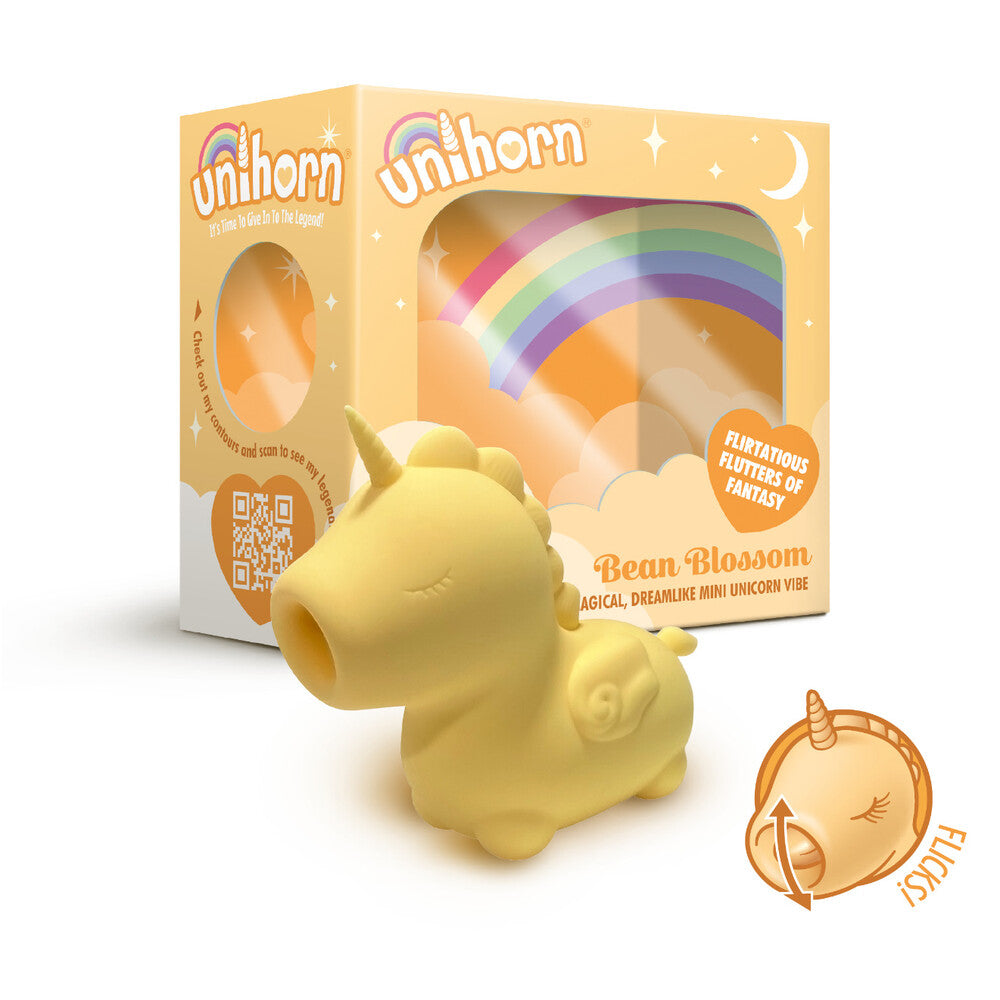 Unihorn Bean Blossom Língua cintilante Unicórnio Vibe