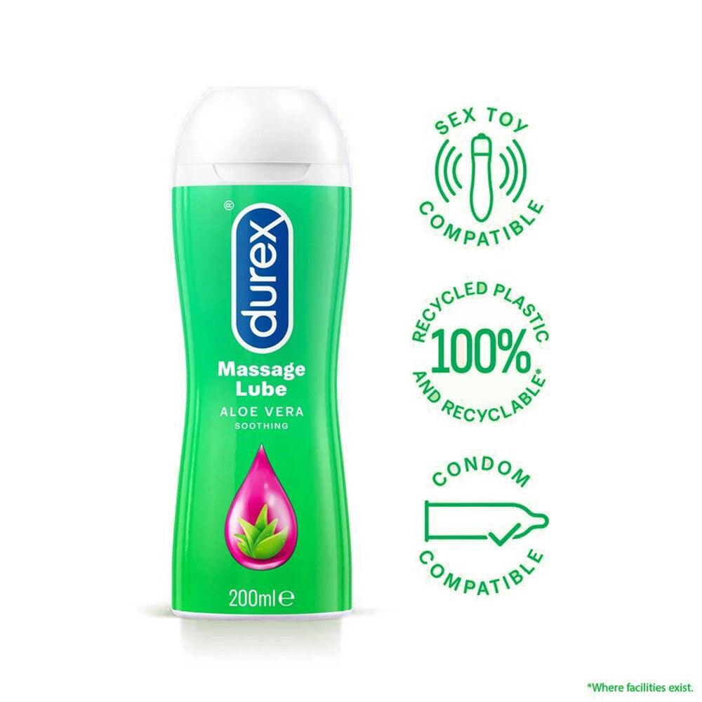 Gel y lubricante relajante para masajes Durex Play