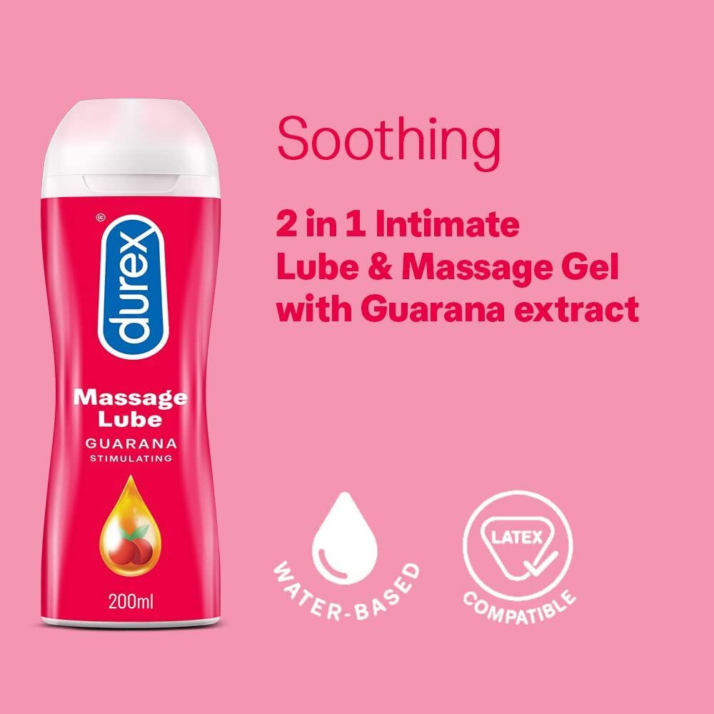 Durex Massage Lube Guaraná Estimulante 200ml