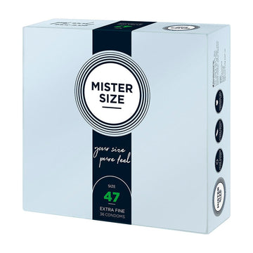 Mister Size 47mm Seu Tamanho Pure Feel Preservativos Pacote com 36