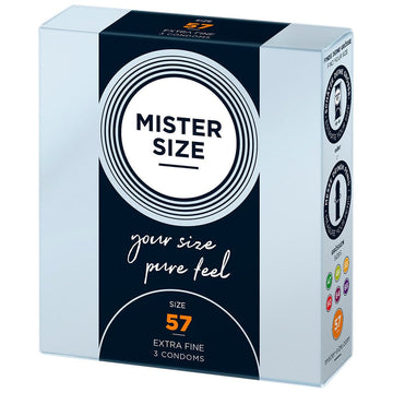 Mister Size 57mm Seu Tamanho Pure Feel Preservativos Pacote com 3