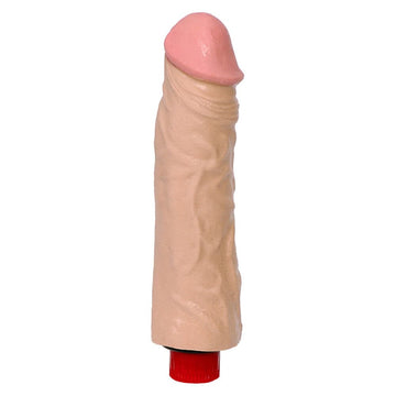 Pene vibrador grueso de 8 pulgadas con vetas gruesas de The Naturals