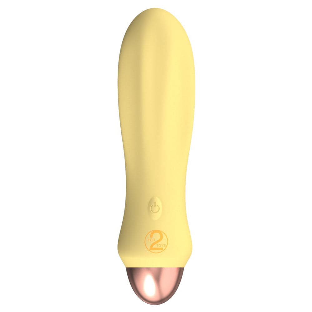 Mini vibrador recarregável Cuties Silk Touch amarelo