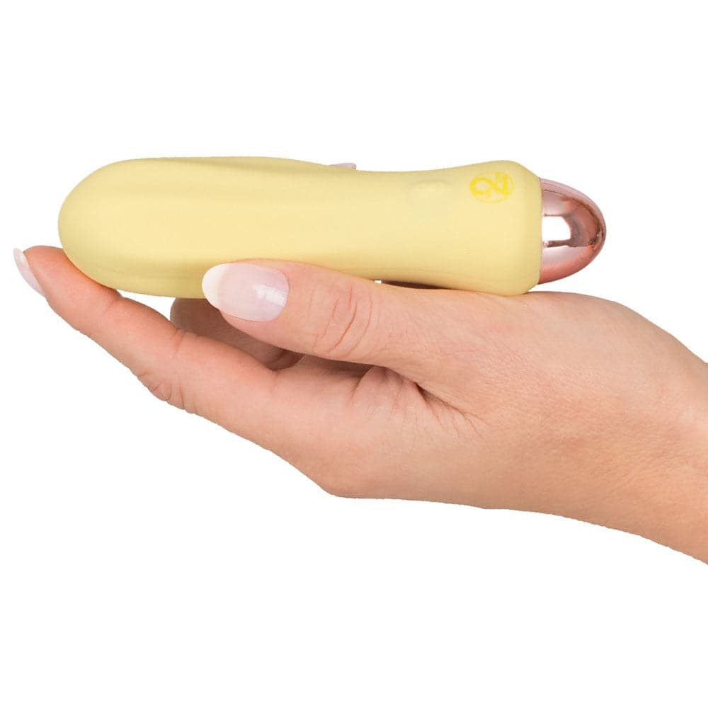 Mini vibrador recargable Cuties Silk Touch amarillo