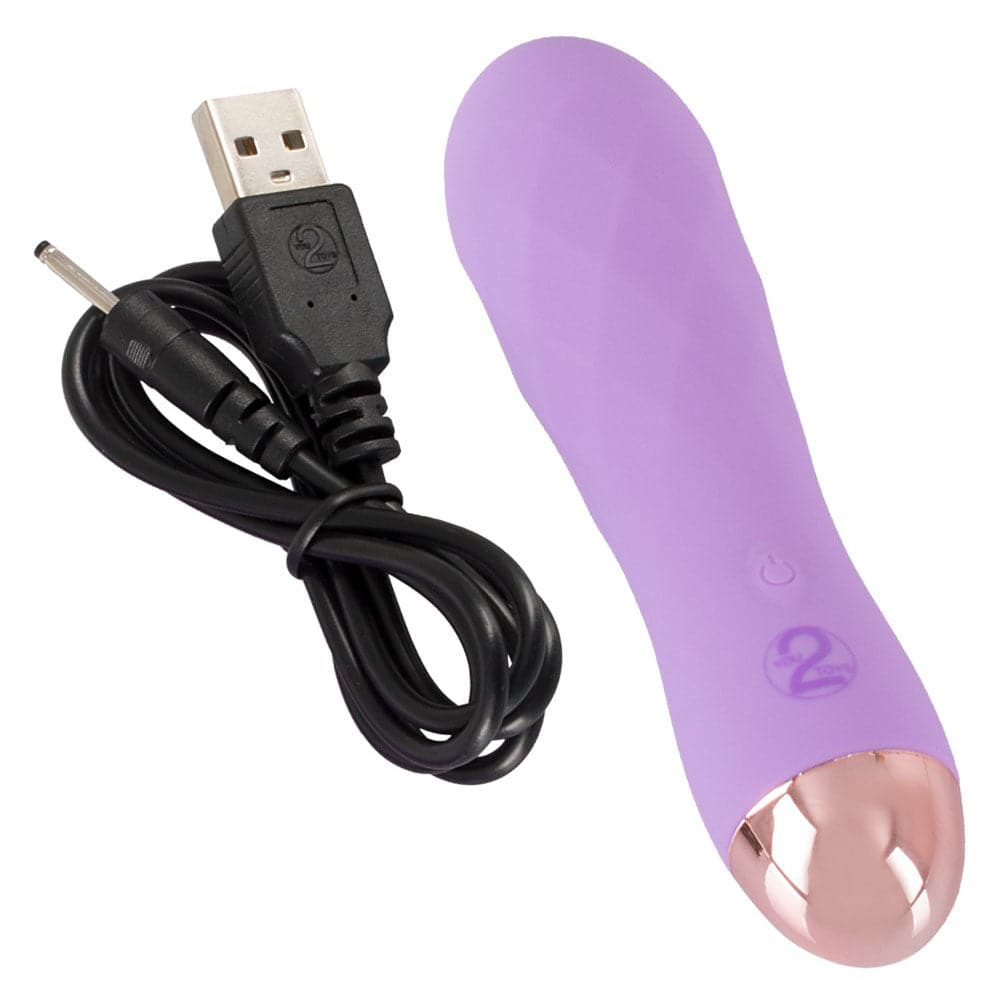 Mini vibrador recarregável Cuties Silk Touch roxo